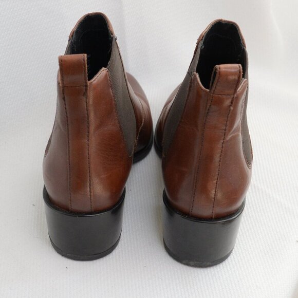 Vagabond Marja Brown Leather Chelsea Ankle Boots Sz 5.5 - Picture 3 of 10